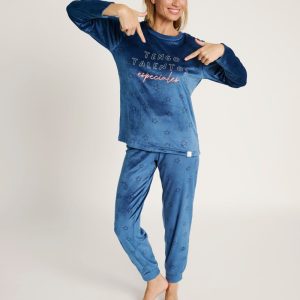 Pijama de veludo com estampa de estrelas I Have Special Talents | MUYDEMI