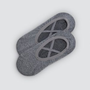 Meias antiderrapantes para ioga e pilates, cinza
