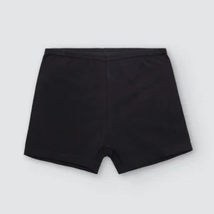 Culotes básicos de algodão preto liso