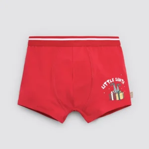 Cuecas boxer infantis com estampa de Natal