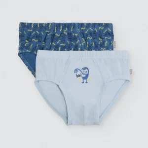 PRÉ-VENDA Pack de 2 slips de menino em algodão com estampado de monstros