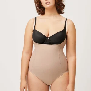 Calcinha redutora body-up em tule vison