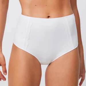 Calcinha alta de lingerie branca
