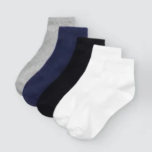 Pack de 5 meias básicas em várias cores