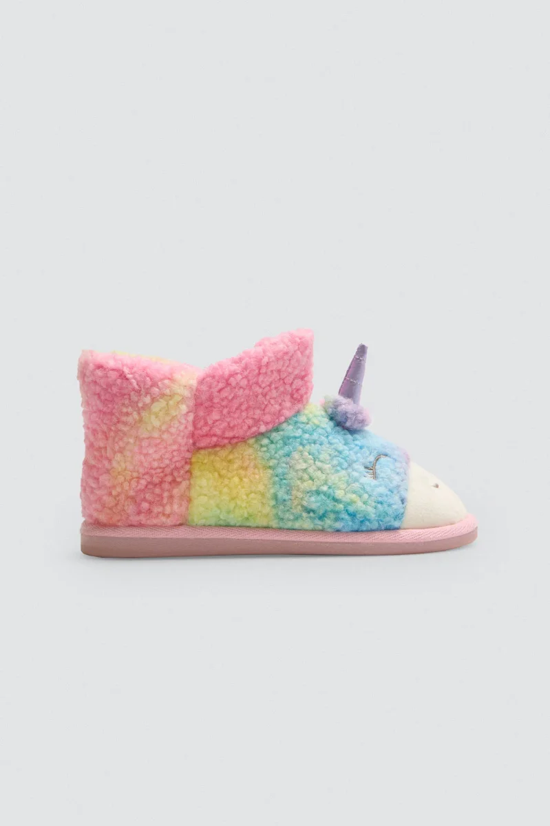 Botas infantis de casinha de unicórnio com detalhes 3D - Image 2