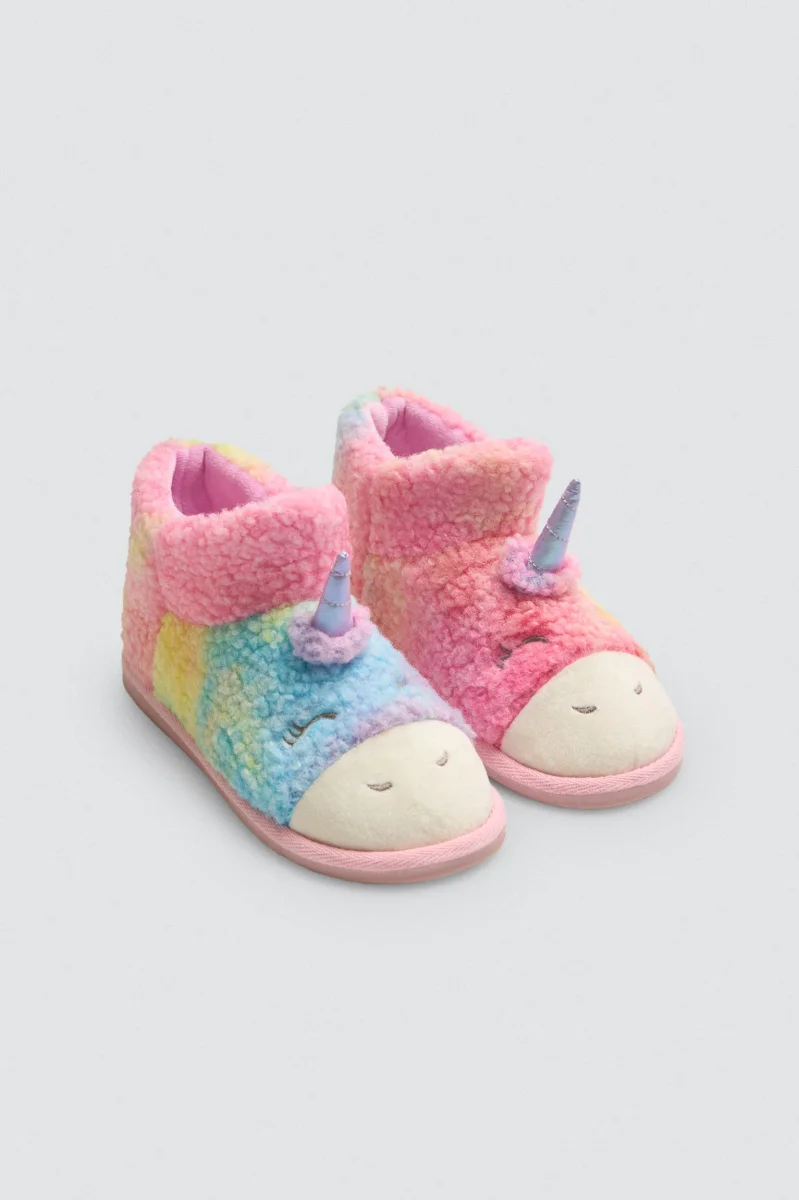 Botas infantis de casinha de unicórnio com detalhes 3D - Image 3