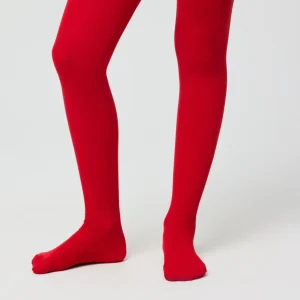 Collants infantis 70 denier vermelho