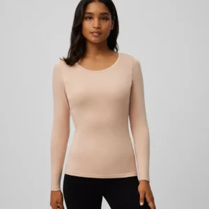 Camiseta térmica nude manga longa com controle de temperatura