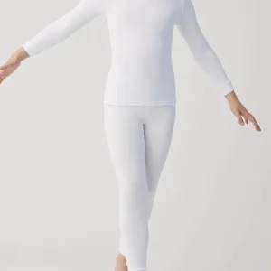 Leggings interiores térmicos infantis brancos