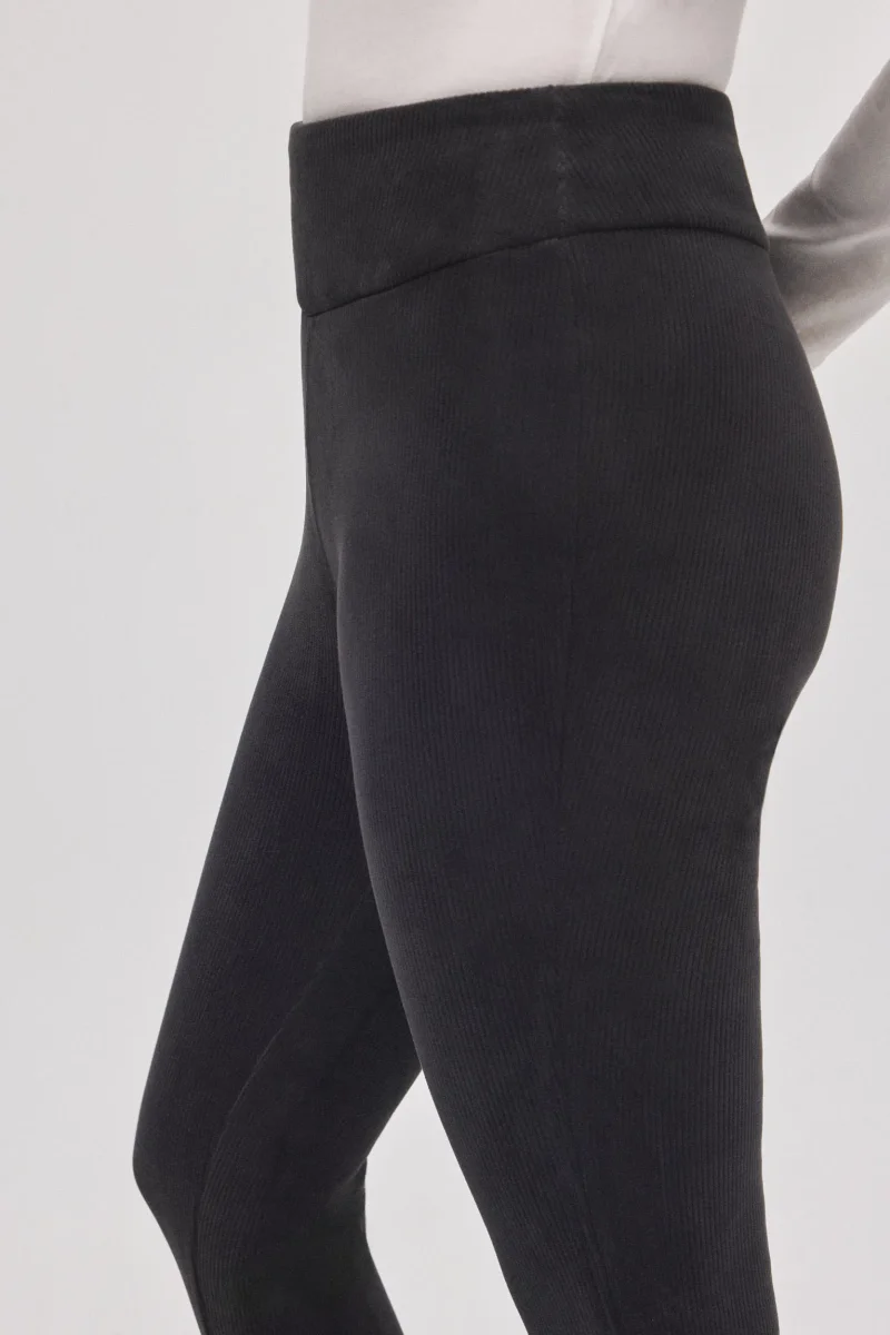 Leggings térmicas confortáveis de lã preta - Image 7
