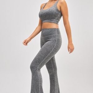 Legging esportiva flare cinza
