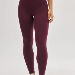 Legging esportiva efeito push-up bordô