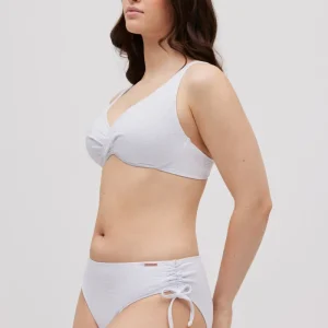 Conjunto de biquíni redutor texturizado branco