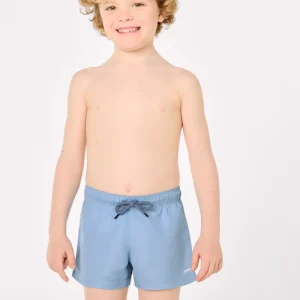 Maiô curto azul liso para meninos
