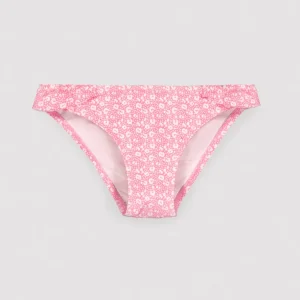 Calcinha rosa com estampa de leopardo e babados para meninas