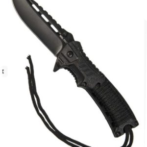 FACA DE UMA MÃO PARACORD M. INICIADOR DE FOGO PRETO