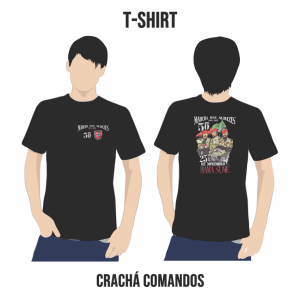 T-shirt da Marcha dos Audazes – 50 Anos do 25 de Novembro – Crachá Comandos