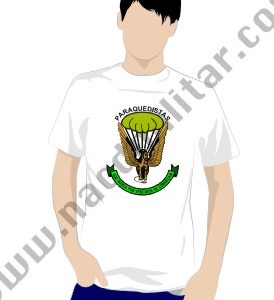 Tshirts Paraquedistas de Algodão e Técnicas Modelo 12