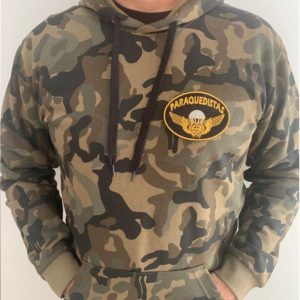 Sweatshirt camuflada com capuz Paraquedistas