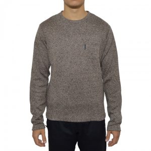Sweat Crew Ementa 302 – Castanho
