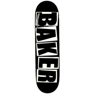 Tábua Baker Team Brand Logo Black White – 8.125″