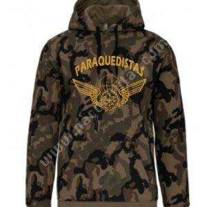 Sweatshirt camuflada com capuz Paraquedistas 2